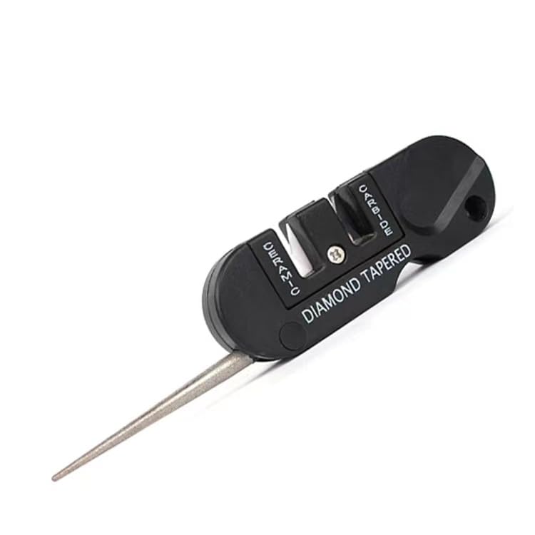 AIUSD Clearance , Outdoor Pocket Folding Knifes Sharpener Ceramic Carbide Diamond Tapered Tools