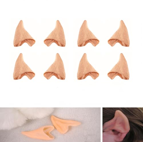 Kbraveo 4 Pair Latex Soft Elf Ear Fake Ears Ear Tips For Any Themed Party……