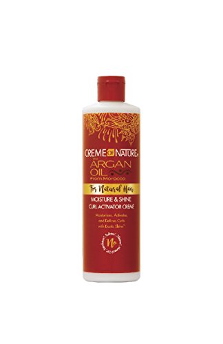 Creme of Nature, Argan Oil Moisture & Shine Curl Activator Crème, Argan Oil of Morocco, 12 Fl Oz
