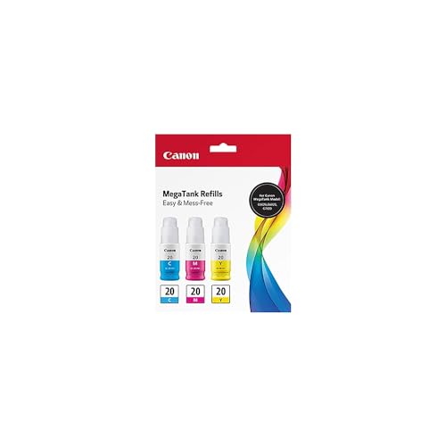 Canon GI-20 CMY Ink Bottle Value Pack