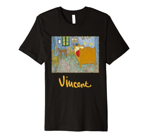 Vincent's Bedroom in Arles by Vincent van Gogh, Fine Art Premium T-Shirt