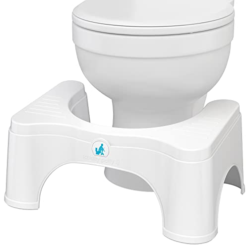 Squatty Potty Original Toilet Stool 2.0 Base 7', White, 1 Count