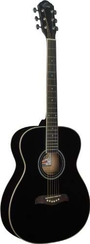 Oscar Schmidt OAB Acoustic Guitar - Black