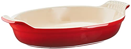 Le Creuset Stoneware Heritage Oval Au Gratin, 1 qt. (9.5'), Cerise