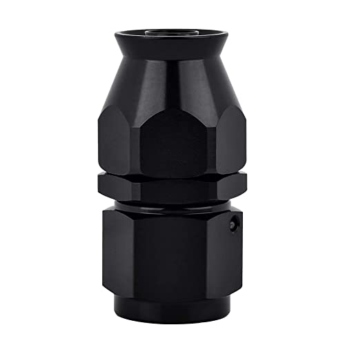 EVIL ENERGY 8AN PTFE Hose End Fitting Straight Black for PTFE Hose Only