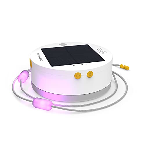 MPOWERD Luci Color Solar String Lights + Phone Charger: Rechargeable via Solar or USB-C, 18’ Cord, 100 Lumens LEDs, 6 Colors + Color Changing Mode, Water Resistant, Camping, Pool/Patio, Travel