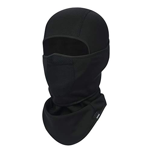 SAITAG Balaclava Ski Mask Warm Face Mask for Cold Weather Winter Skiing Snowboarding Motorcycling Ice Fishing Men (Black)