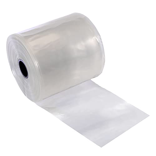 Resilia Lay Flat Poly Tubing - Food-Grade Polyethylene, Custom Poly Bag Packaging Solution, 12 Inches x 500 Feet, 2-Mil Thickness, 1 Roll