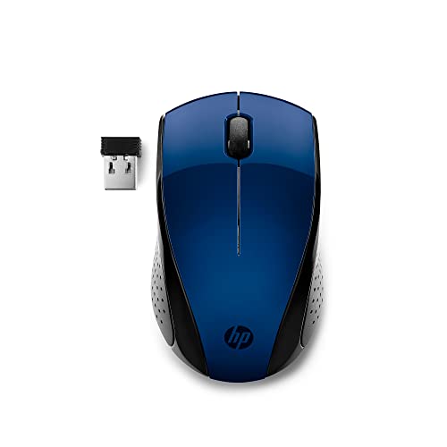 HP X3000 G3 Wireless Mouse - Blue, 15-Month Battery, Side Grips for Control, Travel-Friendly, Blue LED, Powerful 1600 DPI Optical Sensor, Compatible with Wins PC/Laptop, Mac, Chromebook (683N8AA#ABL)