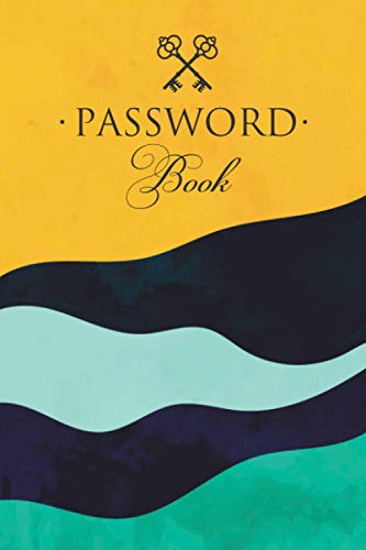 Password book: Log book password keeper with alphabetical tabs | Book organizer | Small journal and notebook for website addresses, logins and passwords