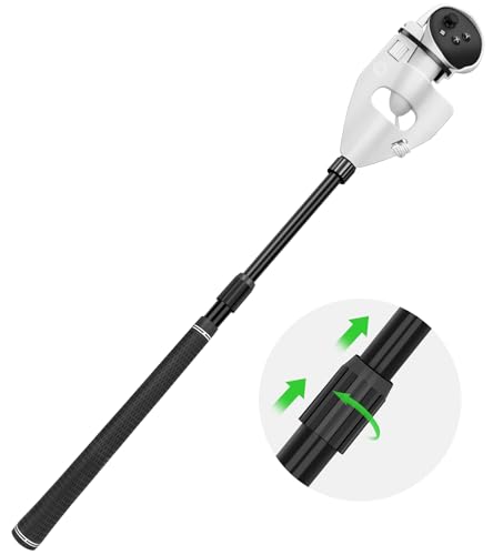 VR Golf Club Compatible with Oculus/Meta Quest 3 Accessories, Adjustable Length Golf Club Attachment, Realistic VR Grip Accessory Simulator Real Golf Game Bat Adapter for Golf+, Walkabout Mini Golf