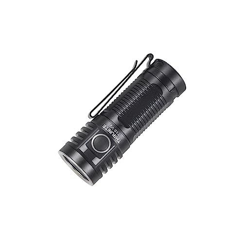 ThruNite T1S V2 Magnetic Tailcap Mini Flashlights, USB C Rechargeable Flashlight with SST40 LED, 1212 Lumen, 184 Meters Throw EDC Flashlight - Black CW