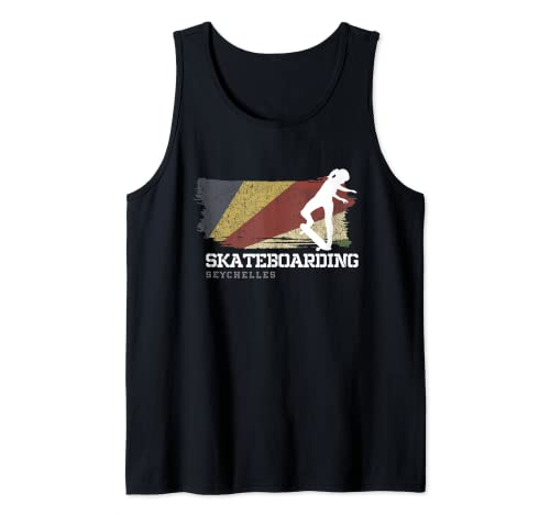 Womens Skateboarding Seychelles Extreme Sports Skater Tank Top