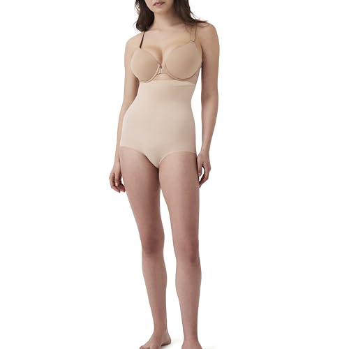 SPANX Higher Power Panties - Lightweight All-Day Comfort - Core Control Shapewear - High-Waisted Underwear - Seamless Comfort - Soft Nude - Large