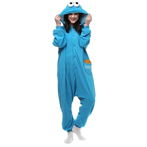 ROYAL WIND womens Pyjamas Cartoon Sleepwear Cosplay Costume Homewear, Blue, Medium