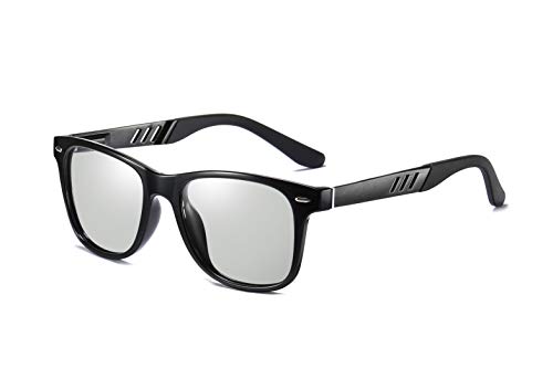 FEISEDY Vintage Polarized Photochromic Sunglasses Men Women 100% UV Protection Outdoor Square Sunglasses B1001