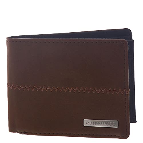 Quiksilver Mens Stitchy 3 Wallets - Chocolate Brown | Medium