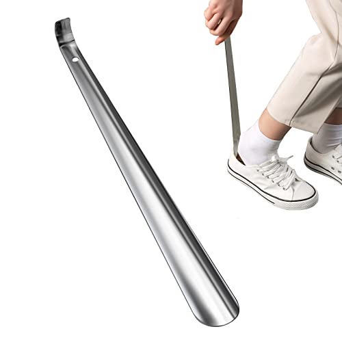 Shoe Horn Long Handle Metal - Shoe Horn for Men Women Kids Seniors,16.5' Long Shoe Horns for Boots,or Extra Long Shoe Horns