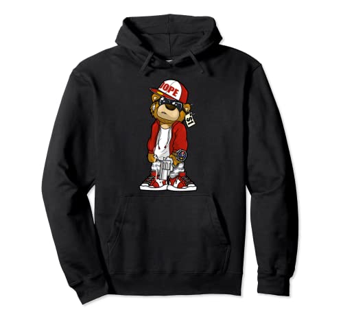 Hip Hop Dope Hustle Teddy Bear Rap Lover Clothing Men Women Pullover Hoodie