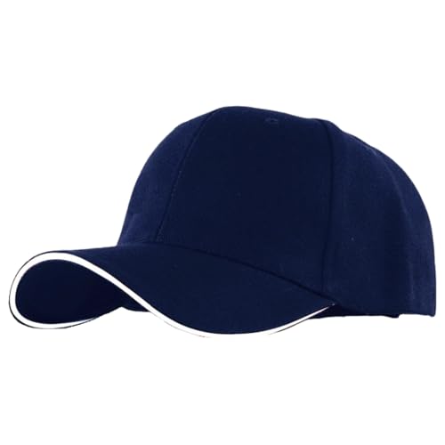 SMARTONICA EMF Radiation Protection Cap Anti Radiation Blocking EMF Baseball Cap with Holes for Man Woman Navy Blue