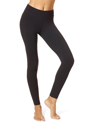 HUE womens Cotton Ultra With Wide Waistband, Assorted leggings pants, Black, Medium US
