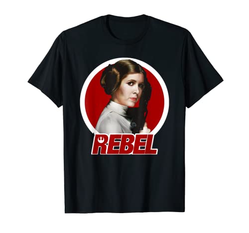 Star Wars Princess Leia Original REBEL Badge Graphic T-Shirt T-Shirt