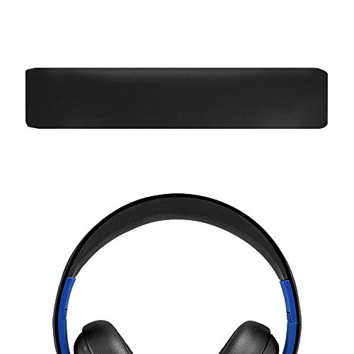 Geekria Protein Leather Headband Pad Compatible with Sony Playstation Gold Wireless Stereo Headset Playstation 4 PS3 PS4 CECHYA-0083, Headphones Replacement Band, Top Cushion Cover Repair Part