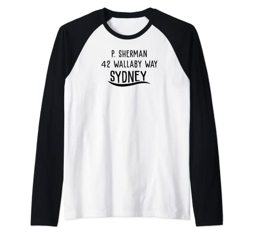 P. Sherman 42 Wallaby Way Sydney the Best Gift for Fisherman Raglan Baseball Tee