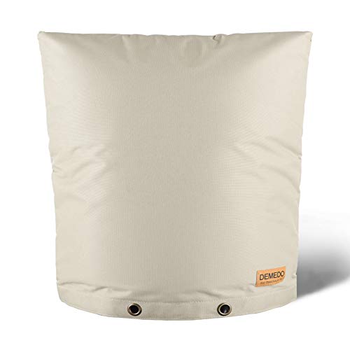 Backflow Preventers Protection, 24”W x 24”H Backflow Winter Cover, Insulated Cover Pouch for Irrigation Backflow Valve, Sprinkler Valves in Snow or Sun Exposure, Winterizing Backflow Preventers – SAND