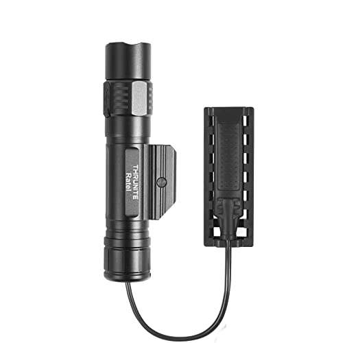 ThruNite Ratel Rechargeable Flashlight, Bright Flashlight High 1635 Lumen for 1913 Rail, Long 316 Meters Throw, Cool White