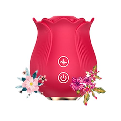 Rechargeable Clitoral Licking G Spot Rose Quiet Bullet Vibrator for Women Vibrating Massager for Adults Waterproof Portable Massager