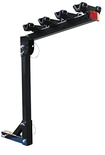 MaxxHaul 70210 Hitch Mount Bike Rack 4-Bike Rack, Black For Cars Trucks SUV's Minivans, Large