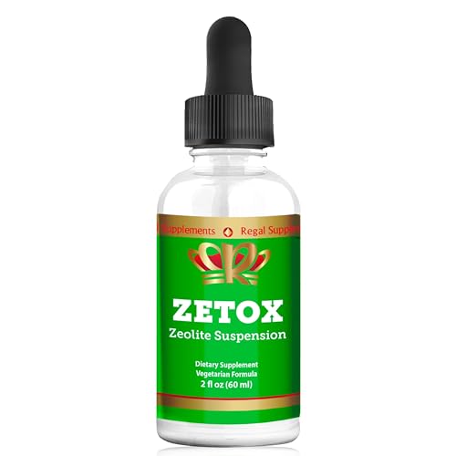 ZETOX | Zeolite Detox for Kids and Adults | Enhanced with Methyl Vitamin B12 and D3 | Premium Grade Liquid Clinoptilolite Zeolite Drops | Supports Gentle Daily Detox, Energy, and Focus (60 Servings)