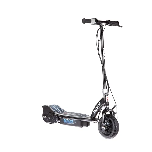 Razor E100 Glow Electric Scooter for Kids Age 8 and Up, LED Light-Up Deck, 8' Air-filled Front Tire, Up to 40 min Continuous Ride Time