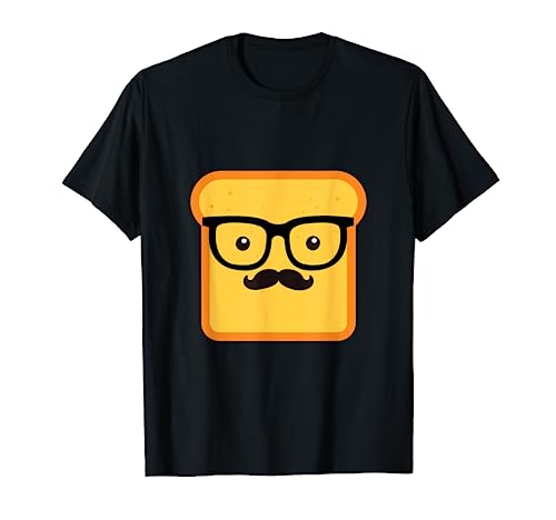 Hipster Loaf Of Bread Cartoon & Trendy Chef Gift T-Shirt