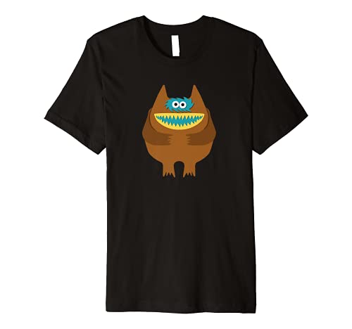 Nauga Stuffed Animal Cute Monster Throwback Premium T-Shirt