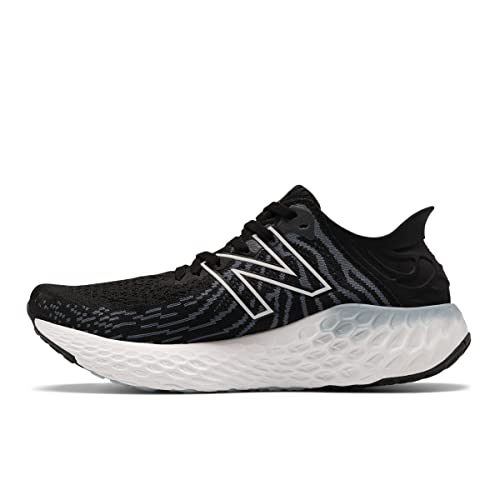 New Balance Women's Fresh Foam 1080 V11 Running Shoe, Black/Thunder, 6