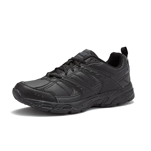 Avia Men's Avi-Verge Athletic and Workout Sneakers, Jet Black/Castle Rock, 11 X-Wide