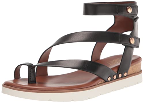 Franco Sarto Womens Daven Sandal Black 8 M