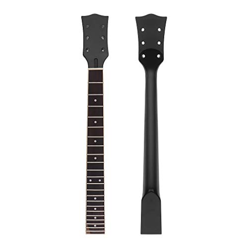 Alnicov Electric Guitar Neck DIY For Gibson LP Guitars Parts Replacement 22 Fret Maple Neck Rosewood Fretboard with White Dots Inlay Black Gloss 2