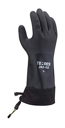 SHOWA 282-02 Waterproof Breathable Insulated Winter Snow Sports Glove with Extended Cuff, XX-Large (1 Pair), Black