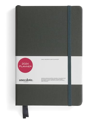 Anecdote 2024 Planner: A Weekly & Daily Planner 2024 for Effortless Planning. Your Guide to Success - A5 Size Hardcover. Start Anytime and Achieve your Goals with this monthly planner.- Ink Blue