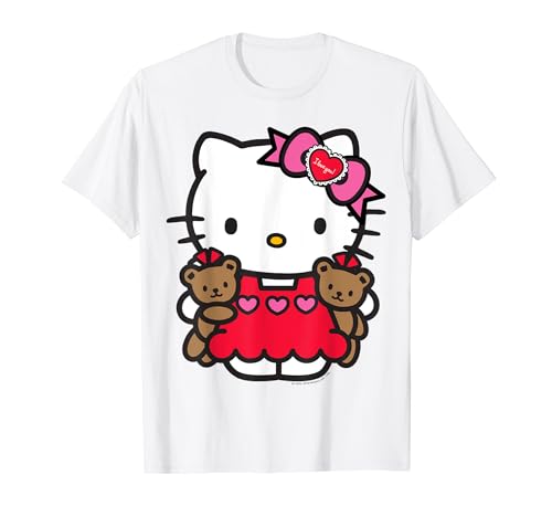Hello Kitty Valentine Teddy Bear Tee Shirt T-Shirt