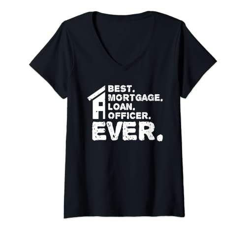 Womens Best Mortage Loan Officer V-Neck T-Shirt