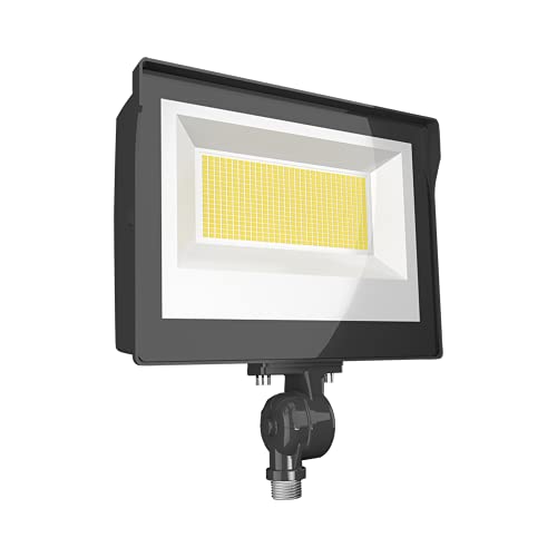 RAB Lighting RAB X17FA Series LED Flood Light - Tunable White Light - Built in Photocell - 100, 000 Hours - 120 to 277 V - 12 Knuckle Mount - 0-10 V Dimming Down to 10 (60)