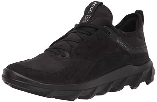 ECCO womens Mx Low Sneaker, Black, 8-8.5 US