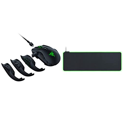 Razer Naga Pro Wireless Gaming Mouse + Goliathus Extended Chroma Gaming Mousepad Bundle