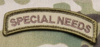 SPECIAL NEEDS TAB Patch - Multicam Color