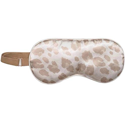 Kitsch Satin Eye Mask for Sleeping Women, Softer Than Silk Sleep Mask | Satin Blindfold | Travel Eyemask & Light Blocking Eye Shade Cover | Night Sleep Eye Masks for Women & Men (Leopard)