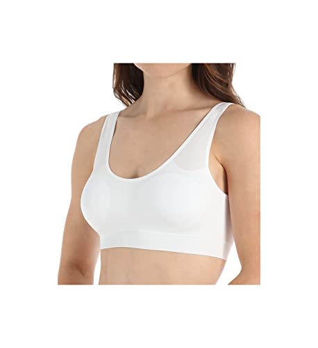 Jockey Women's Bra Modern Micro Stretch Seamfree Bralette, White, M